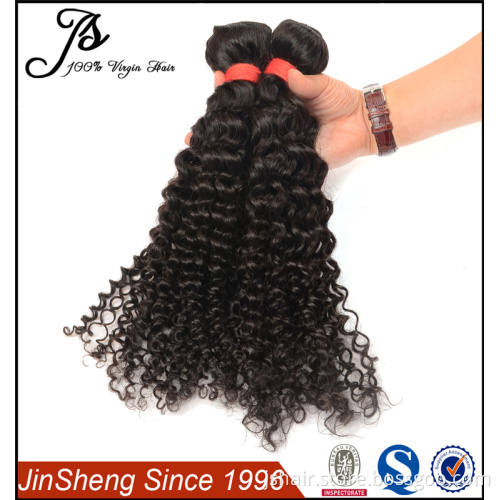 Hot sale 7A Grade shiny brazilian curly virgin hair with no tangle no shed hair weave